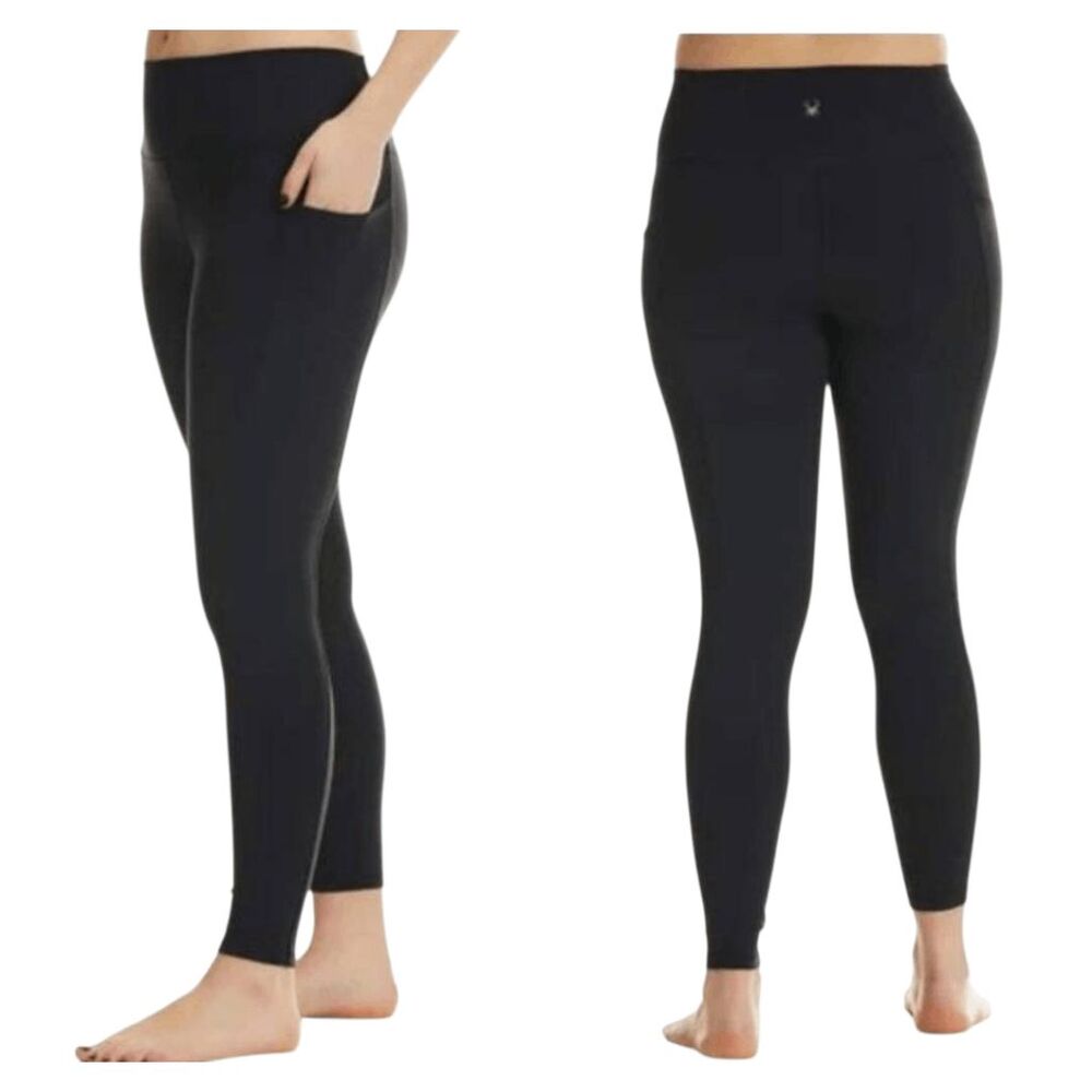 SPYDER Black Compression Ankle Leggings Size Medium